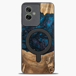 Etui Bewood Unique do Motorola G55 5G - Planets - Neptun z MagSafe