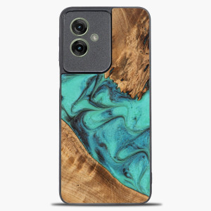 Etui Bewood Unique do Motorola G55 5G - Turquoise