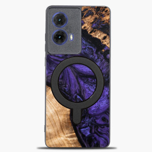 Etui Bewood Unique do Motorola G85 5G - Violet z MagSafe
