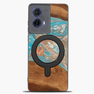 Etui Bewood Unique do Motorola G85 5G - Planets - Saturn z MagSafe