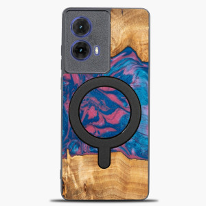 Etui Bewood Unique do Motorola G85 5G - Neons - Vegas z MagSafe