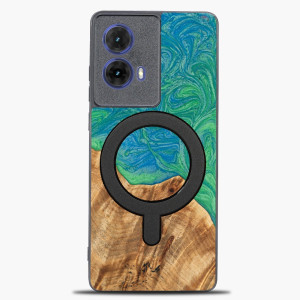Etui Bewood Unique do Motorola G85 5G - Neons - Tokyo z MagSafe