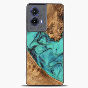 Etui Bewood Unique do Motorola G85 5G - Turquoise
