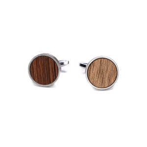 Spinki do mankietów Bewood - Mango - Silver - 18mm