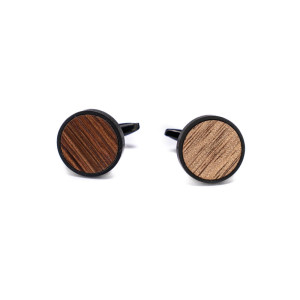 Spinki do mankietów Bewood - Mango - Black - 18mm