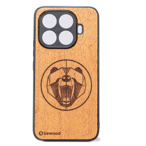 Drewniane Etui Bewood do Xiaomi 15T Pro NIEDŹWIEDŹ MERBAU