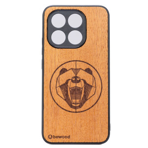 Drewniane Etui Bewood do Xiaomi 15T NIEDŹWIEDŹ MERBAU