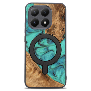 Etui Bewood Unique do Xiaomi 15T - Turquoise z MagSafe