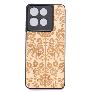 Drewniane Etui Bewood do Motorola G86 5G POLSKI FOLK ANIEGRE