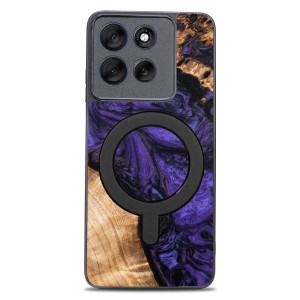 Etui Bewood Unique do Motorola G56 5G - Violet z MagSafe