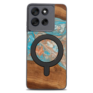 Etui Bewood Unique do Motorola G56 5G - Planets - Saturn z MagSafe