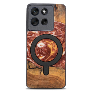 Etui Bewood Unique do Motorola G56 5G - Planets - Mars z MagSafe