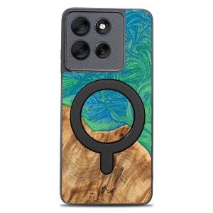 Etui Bewood Unique do Motorola G56 5G - Neons - Tokyo z MagSafe