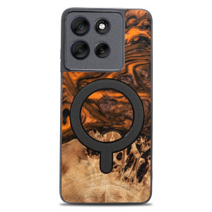 Etui Bewood Unique do Motorola G86 5G - Orange z MagSafe