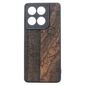 Drewniane Etui Bewood do Motorola Edge 70 KALENDARZ AZTECKI ZIRICOTE