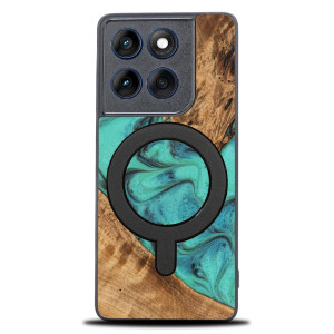 Etui Bewood Unique do Motorola Edge 70 - Turquoise z MagSafe