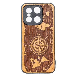 Drewniane Etui Bewood do OnePlus 15 RóżA WIATRÓW MERBAU