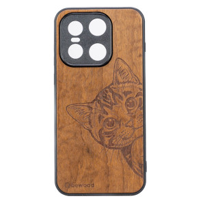 Drewniane Etui Bewood do OnePlus 15 CAT LOVER IMBUIA