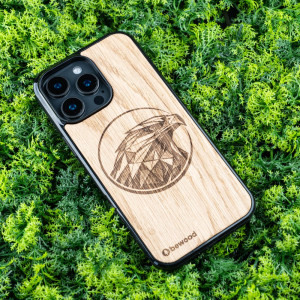 Drewniane Etui Bewood Orzeł Geometryczny Dąb
