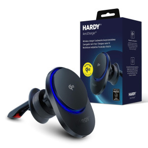 Uchwyt samochodowy / ładowarka indukcyjna 3mk Hardy AeroCharger 15W MPP Qi2 Black