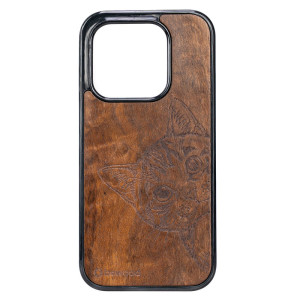 Drewniane Etui Bewood do Xiaomi 17 CAT LOVER IMBUIA
