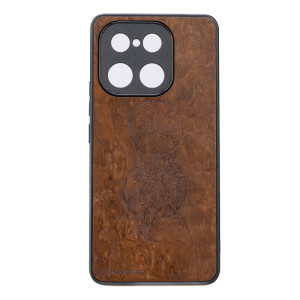 Drewniane Etui Bewood do Realme 16 Pro 5G ŁAPACZ SNÓW IMBUIA