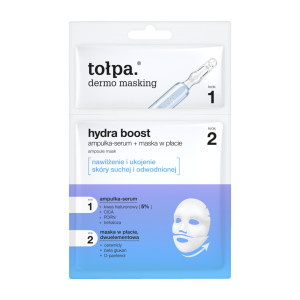 Tołpa Nawilżająca maska w płacie z ampułką - serum