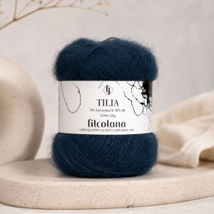 Włóczka Tilia 270 Midnight Blue - głęboki granat (Filcolana)