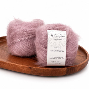 Włóczka Kid Silk Nuance 032 chłodny róż ( Laines du Nord )