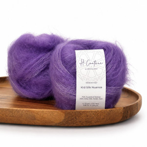 Włóczka Kid Silk Nuance 036 ametyst ( Laines du Nord )