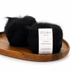 Włóczka Kid Silk Nuance 044 czarny ( Laines du Nord )