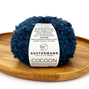 Włóczka Cocoon Merino&Cotton 03 indygo melanż ( Austermann )