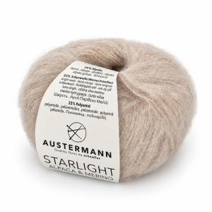 Włóczka Starlight Alpaca&Merino 01 beżowy ( Austermann )