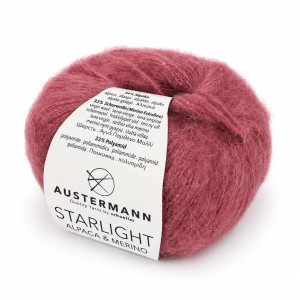 Włóczka Starlight Alpaca&Merino 02 różany ( Austermann )