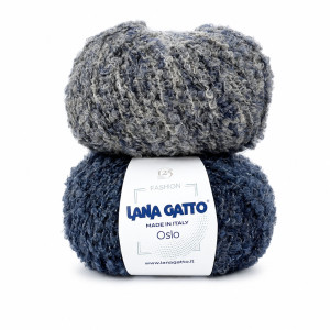 Włóczka Oslo 31119 Blu Mix typu boucle