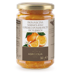Agrisicilia Marmolada z gorzkich pomarańczy sycylijskich 360 g Bio - żywność