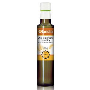 Olandia Olej z kiełków pszenicy tłoczony na zimno 250 g - oliwa lub olej