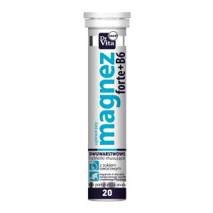 Dr Vita med Tabletki musujące Magnez Forte Suplement diety 20 tab. - suplement