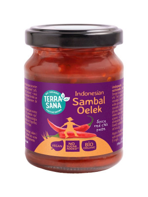 Terrasana Pasta chili sambal oelek 125 g Bio - Żywność