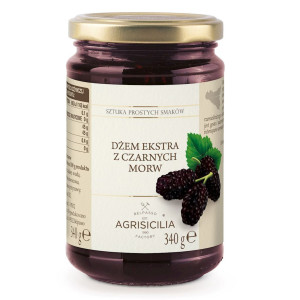 Agrisicilia Dżem ekstra z czarnej morwy 340 g - Żywność