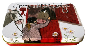 Puszka średnia prostokąt Koniara Crazy Horse Lady