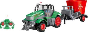 Traktor sterowany pilotem ze światłem z ładowarką - Swede - model lub pojazd