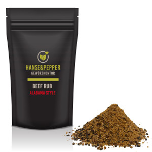 Beef Rub Alabama BBQ Würzig Rind Kalb Wild Trockenmarinade in Spitzenqualität Grill Barbecue Rind Wild Ribs Kalb