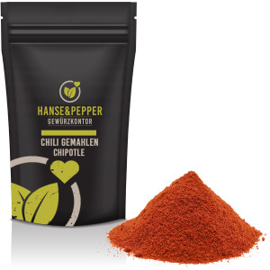 Chili Chipotle rot gemahlen geräuchert Scharf