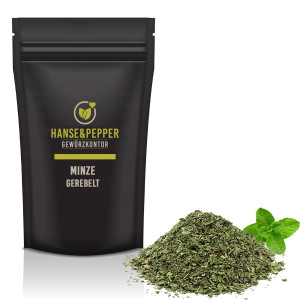 Minze gerebelt getrocknet Minztee hoch Aromatisch in Spitzenqualität Pfefferminze Pfefferminztee Pfeffer Minze