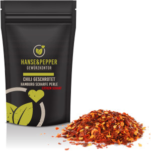 Chili geschrotet Hamburg scharfe Perle Flocken extrem scharf Scoville feurig hot