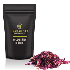 Rosenblütenblätter getrocknet Rosenblätter aromatisch duftend ohne Zusätze in Spitzenqualität natürlich rein für Deko Tee Rosenöl