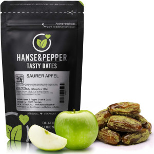 Tasty Dates Saurer Apfel - natürlich & ohne Zuckerzusatz - saurer Apfel Geschmack