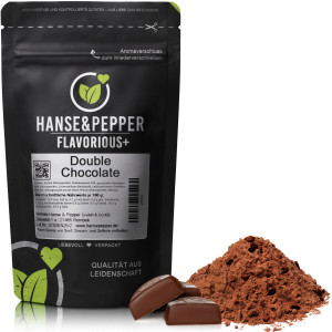 Flavorious+ Double Chocolate Geschmackspulver 250g ohne künstliche Süßungsmittel