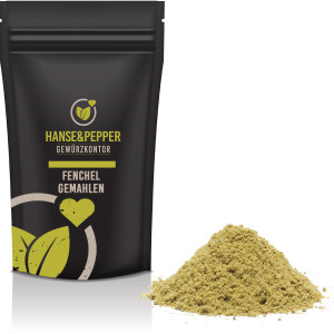 Fenchel gemahlen Pulver aromatisch Gewürz Fenchelpulver sehr schön duftend Erlesene Spitzenqualität Fencheltee Hocharomatisch Naturgewürz